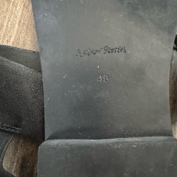 & OTHER STORIES Slingback Leather Sandals size 9.5 - Picture 5 of 6